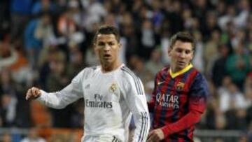Cristiano y Messi, durante el último Clásico.