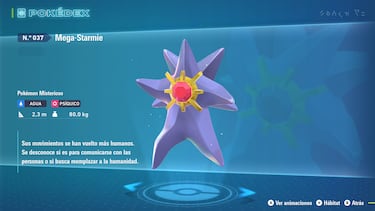 El elefante en la habitación: horroroso para muchos, una genialidad con la que no puedes parar de reír para otros. Mega-Starmie no busca contentar a todos. Hay que verlo en movimiento para comprender el motivo por el que está en nuestro top 10 de Megas nuevas. Parece un cosplay de un participante de humor amarillo. Descojone puro.