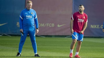 Koeman y Agüero.