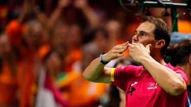 Rafa nadal se despide de los aficionados en el Palacio de Deportes José María Martín Carpena.
