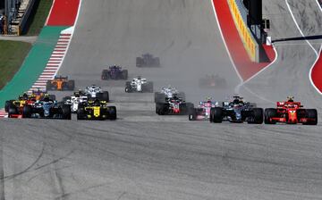 Un momento de la carrera en el circuito de Las Américas en Austin.