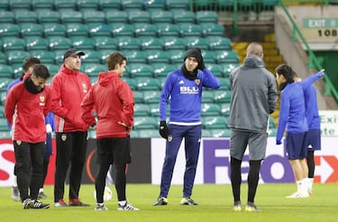 Las tres incógnitas que mantiene Marcelino en su once de Glasgow