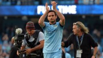 Lampard, al finald de un partido con el City.