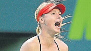 <b>Y LA AMBICIÓN. </b>Maria reluce tras abatir a Venus Williams en Crandon Park.
