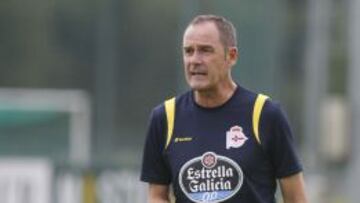 Víctor Fernández, en un entrenamiento.