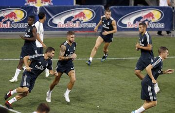 El Madrid entrena en el Red Bull Arena de Nueva Jersey