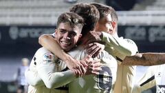 Nico Melamed, feliz en el Cartagena-Espanyol.