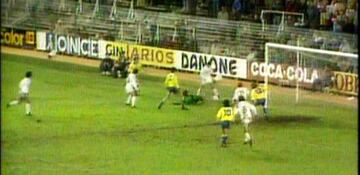 Gol de Butragueño al Cádiz.