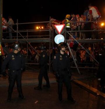 La celebración en la plaza de Neptuno