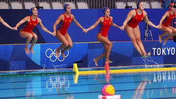 La Selecci&oacute;n femenina de waterpolo.