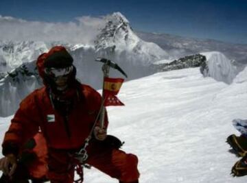 Carlos Soria durante la ascensión al Broad Peak o K3 en 2011.