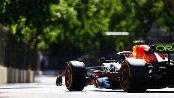 Sergio Pérez (Red Bull RB18). Bakú, Azerbaiyán. F1 2022.
