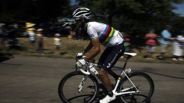 Alejandro Valverde, durante la quinta etapa del Tour.
