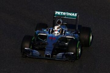 Lewis Hamilton con su Mercedes.