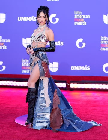 Danna Paola durante la alfombra roja de los Latin American Music Awards 2023.