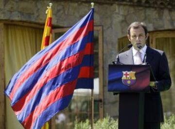 Sandro Rosell en la ceremonia de traspaso de poderes.