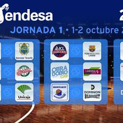 El Madrid arranca ante Unicaja; el 1º Clásico, 5-6 de noviembre