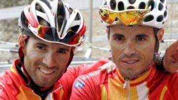 EQUIPO DE LUJO. Alejandro Valverde estará acompañado por Samuel Sánchez y Óscar Freire.