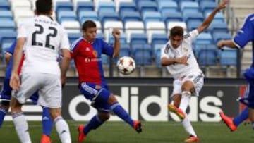DIANAS EUROPEAS. Mayoral firmó siete goles en siete partidos en la UEFA Youth League, entre ellos uno al Basilea en el Di Stéfano (2-0).