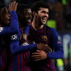 Dembélé se despierta con un golazo