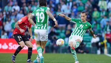 Canales, ante el Mallorca.