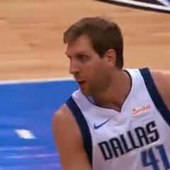 Vean la canasta que entra en la historia: Doncic asiste a un legendario Nowiztki