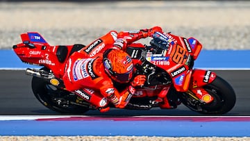 Marc Márquez, con la Ducati en Qatar.