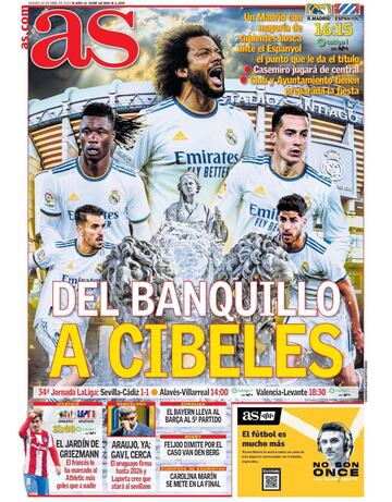 Las portadas de AS de abril