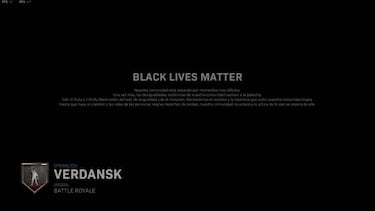 Call of Duty: Modern Warfare introduce un mensaje en apoyo al Black Lives Matter