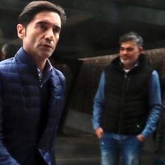 Marcelino regresó a Valencia y saludó al equipo antes del viaje