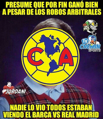 Los memes celebran la victoria del América