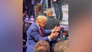 Donald Trump stunned: wild reaction unfolds as Joe Rogan greets him at UFC 309!
