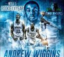 El canadiense Andrew Wiggins será el nuevo Rookie del Año