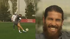 Ramos se acordó del Bayern: ¡la pelota terminó sobre un árbol!