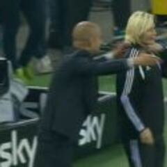 Guardiola no será sancionado tras su roce con Steinhaus