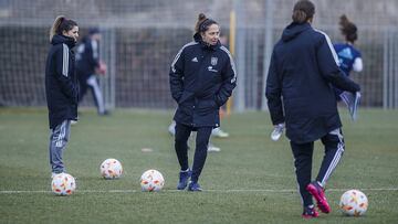 Laura del Río durante un entrenamiento.