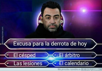 La derrota del Barcelona, protagonista de los memes de la jornada