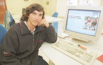 Jos¨¦ Antonio Reyes en la redacci¨®n del Diario As.