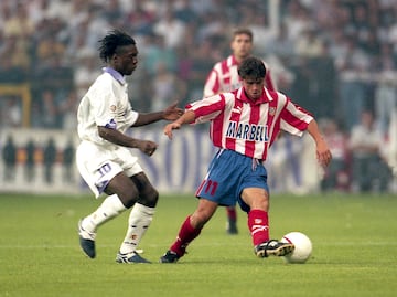 NC 8737 BIS 30/08/97 PARTIDO PRIMERA DIVISION
REAL MADRID - ATLETICO DE MADRID
SEEDORF  Y LARDIN