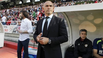 Paco J&eacute;mez, en un partido del Rayo Vallecano.