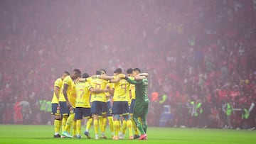 Players of America during the final second leg match between Toluca and America as part of the Liga BBVA MX, Torneo Clausura 2025 at Nemesio Diez Stadium on May 25, 2025 in Toluca, Estado de Mexico, Mexico.