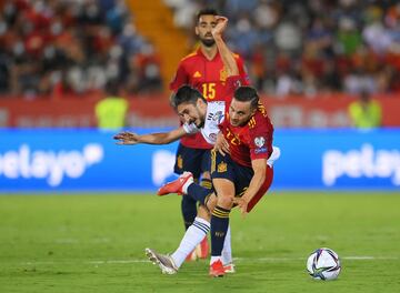 Pablo Sarabia y Grigol Chabradze.