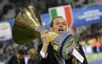 Juventus celebra el título en casa. 