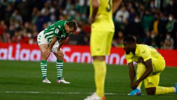 Sergio Canales, tras una derrota del Betis.