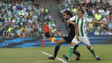 Guardado, contra el Deportivo.