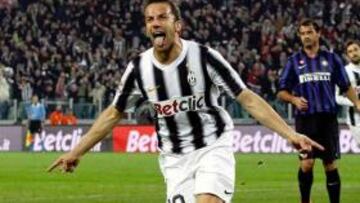 Del Piero, en la Juventus