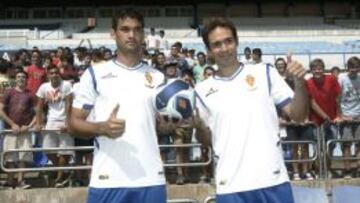 REFUERZOS. Willian José, junto a Lolo en la presentación de ayer.