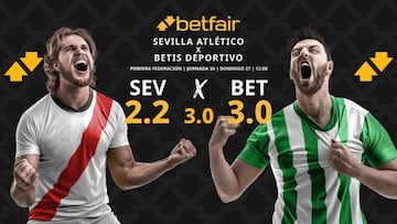 Sevilla Atlético vs. Betis Deportivo: horario, dónde ver, pronósticos y clasificación
