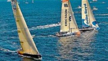 <b>SALIDA. </b>Los ocho barcos participantes saldrán desde Alicante hoy para recorrer la primera etapa.