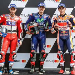 Maverick corta la racha de un Márquez que vuelve a caerse